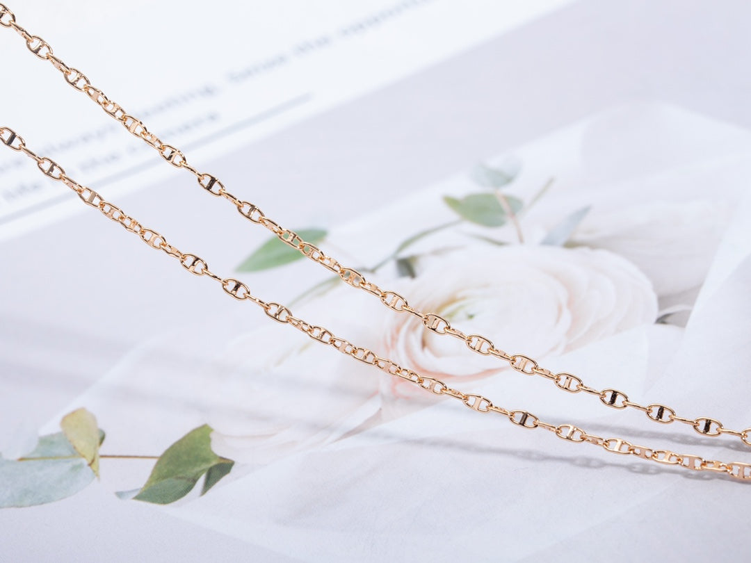 [Elara jewelsry ]ECHAPPEE NECKLACE PINK GOLD