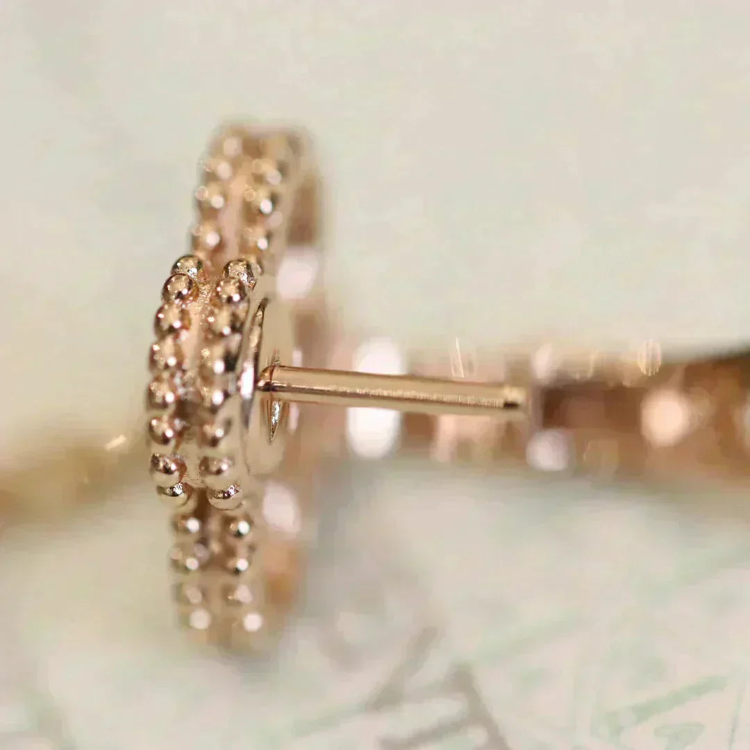 [Elara jewelsry ]CLOVER MEDIUM 1 MOTIFS FUll DIAMOND EARRINGS