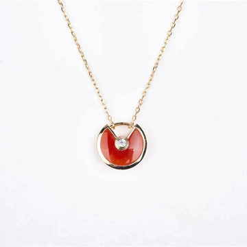 [Elara jewelsry ]AMULETTE GOLD CARNELIAN ONYX NECKLACE