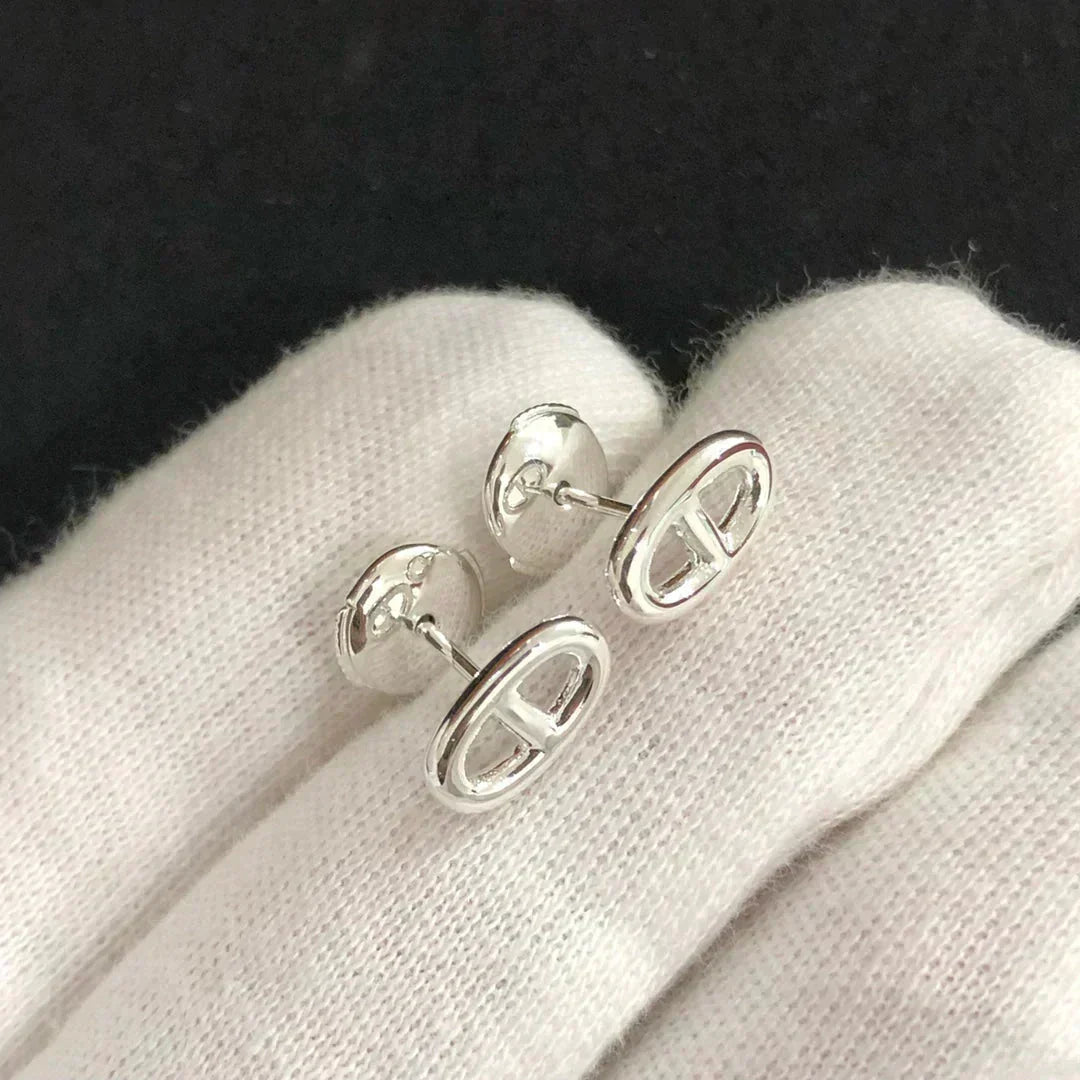 [Elara jewelsry ]CHAINE SMALL EARRINGS GOLD AND SILVER