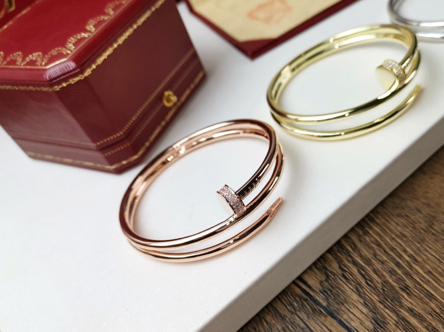 [Elara jewelsry ]JUSTE BRACELET 3.5MM DOUBLE ROW DIAMOND