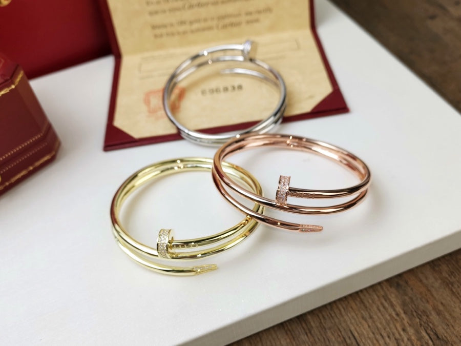 [Elara jewelsry ]JUSTE BRACELET 3.5MM DOUBLE ROW DIAMOND