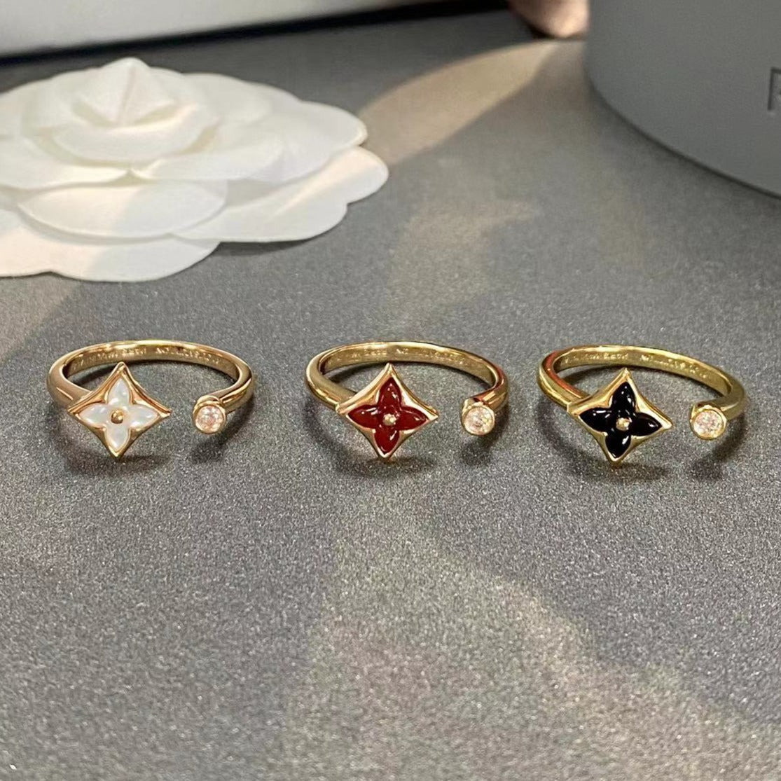 [Elara jewelsry ]STAR 1 DIAMOND OPEN RING