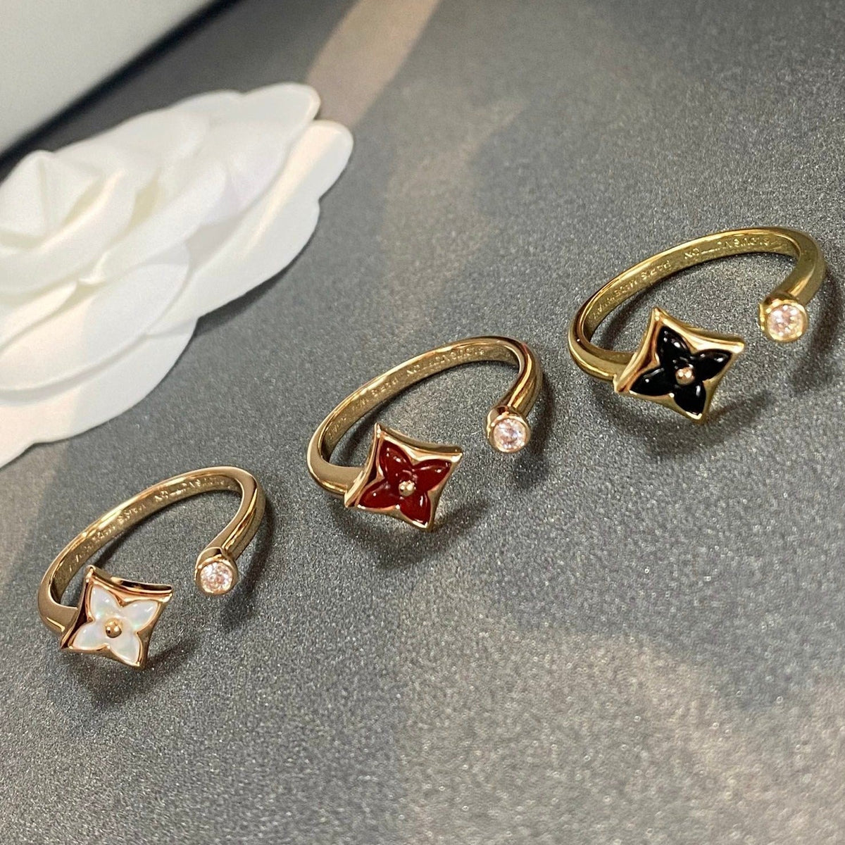 [Elara jewelsry ]STAR 1 DIAMOND OPEN RING