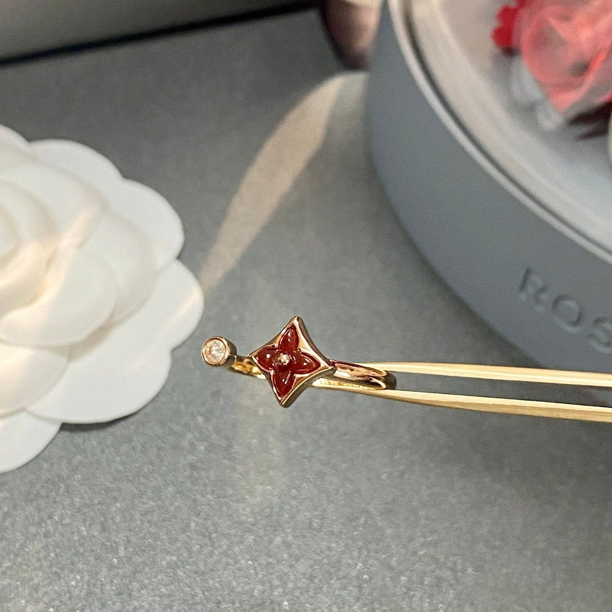 [Elara jewelsry ]STAR 1 DIAMOND OPEN RING