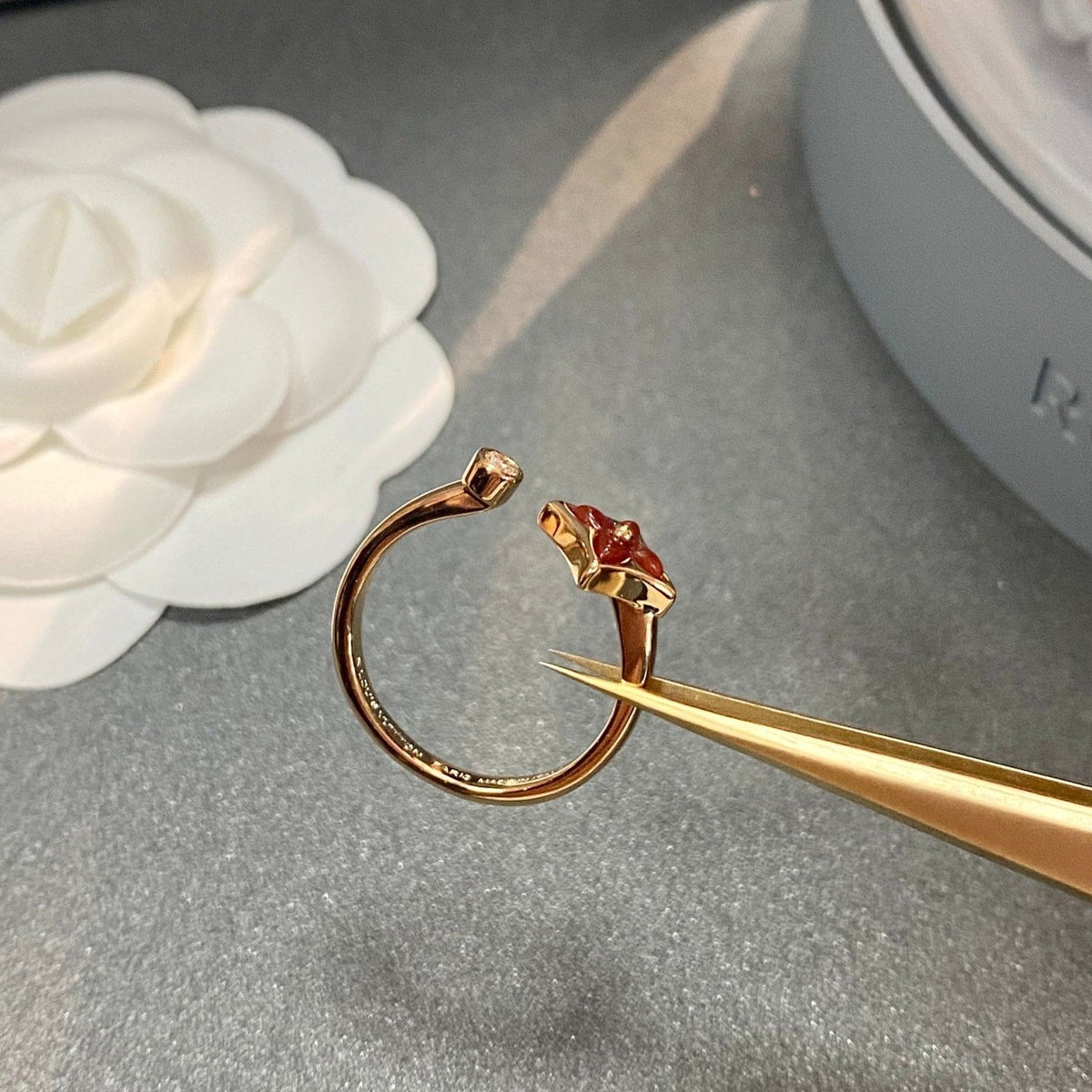 [Elara jewelsry ]STAR 1 DIAMOND OPEN RING