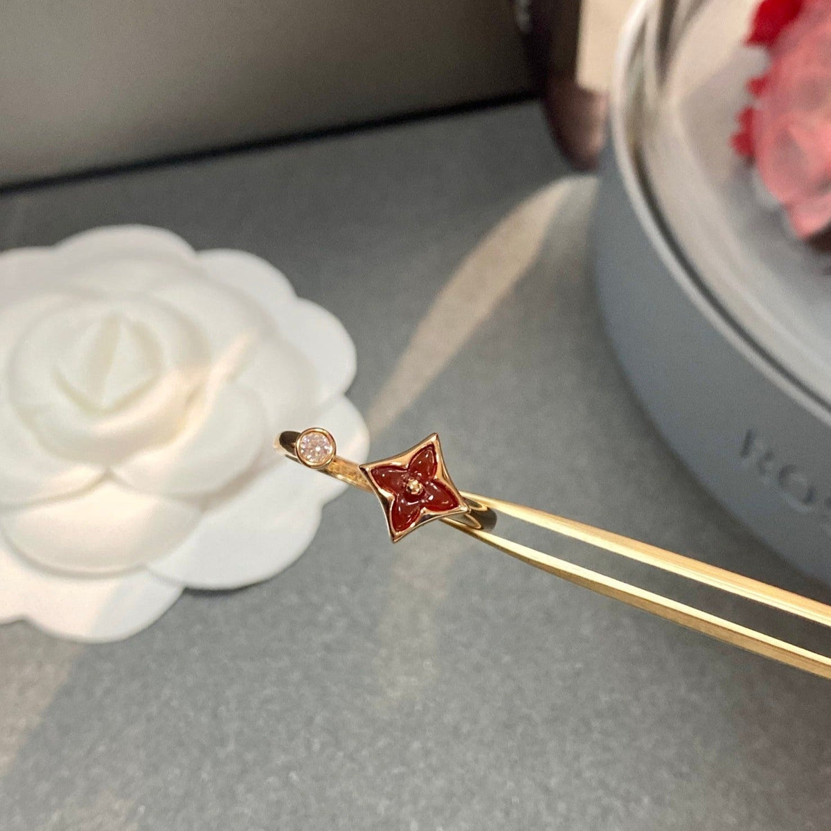[Elara jewelsry ]STAR 1 DIAMOND OPEN RING