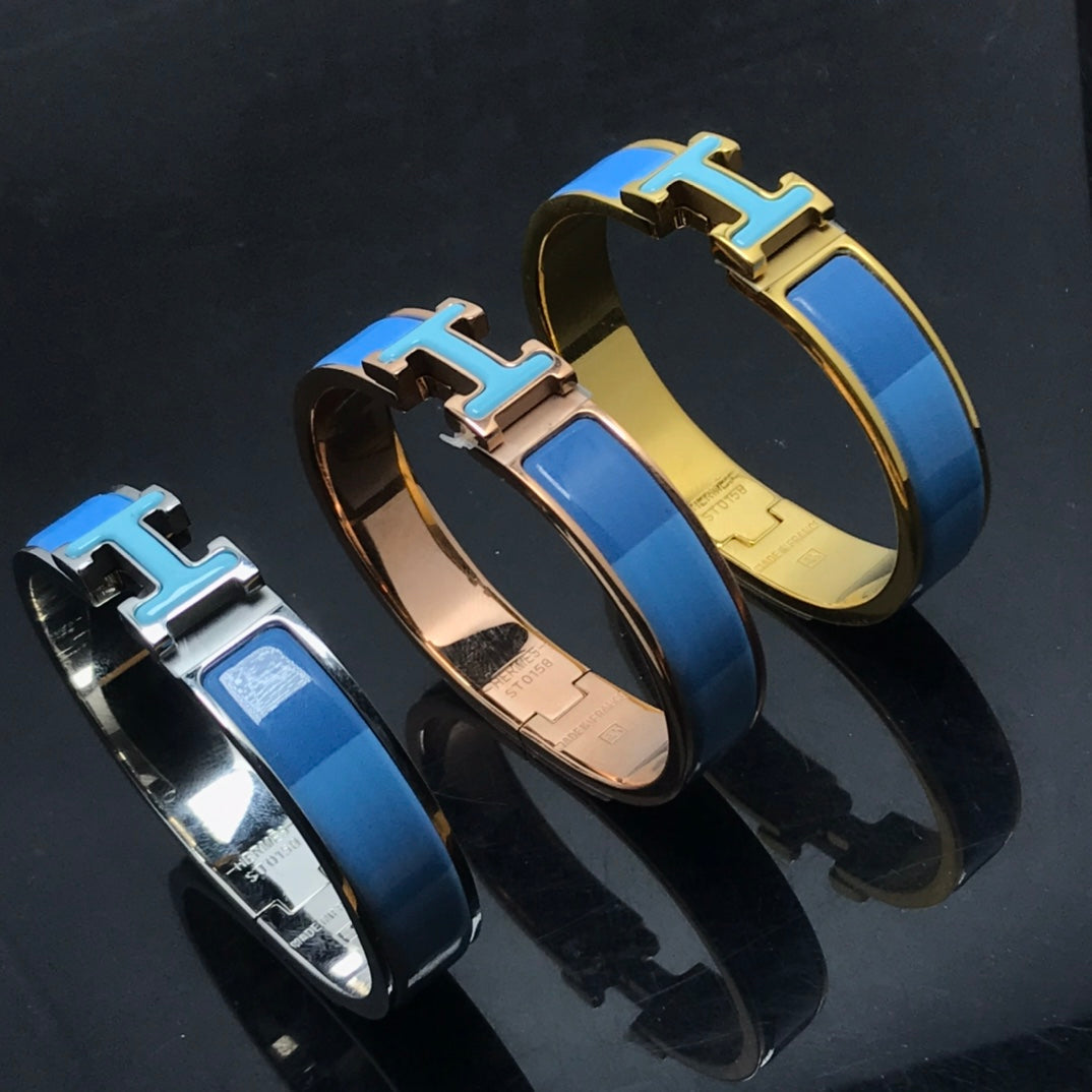 [Elara jewelsry ]H BRACELET BLUE RAINBOW CERAMIC