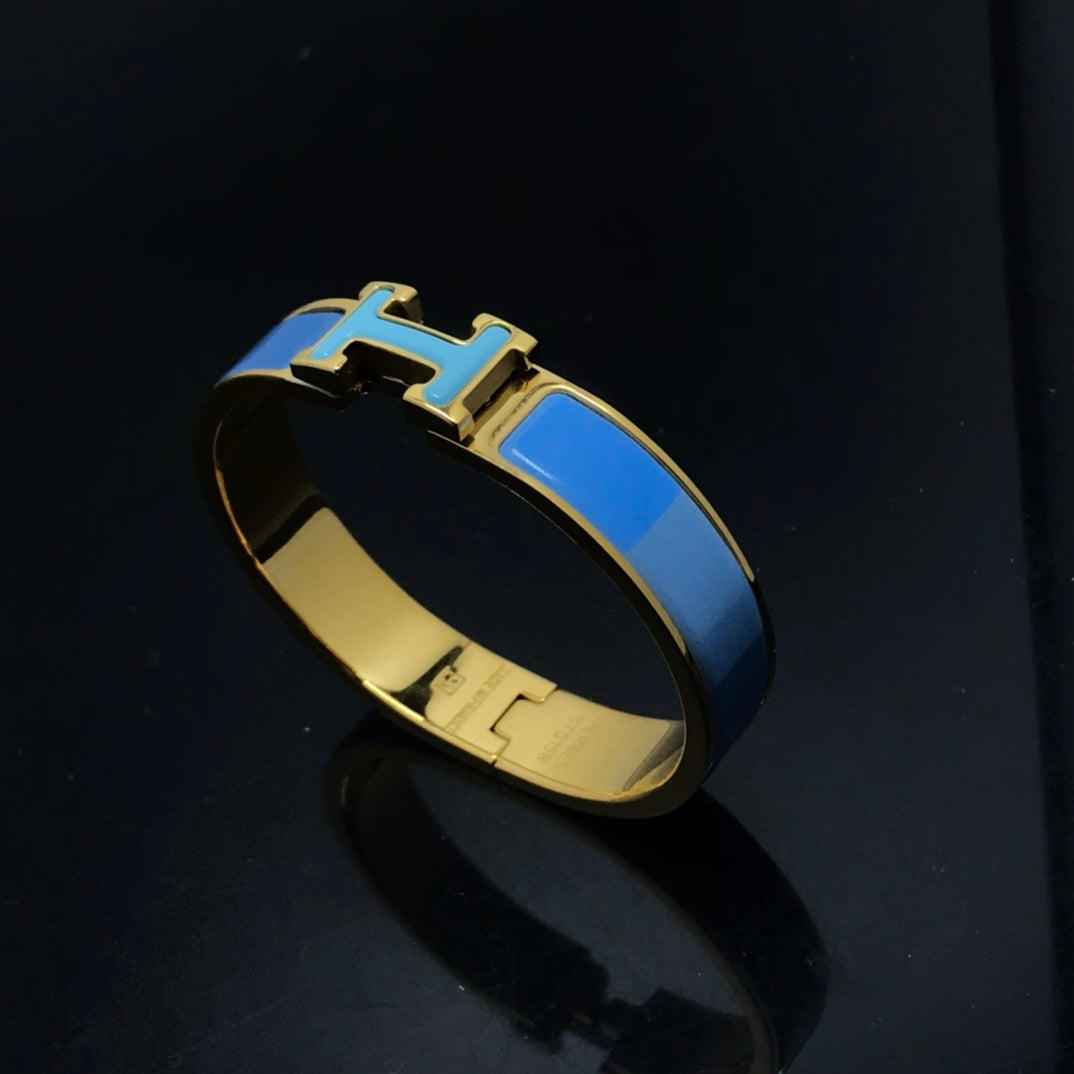 [Elara jewelsry ]H BRACELET BLUE RAINBOW CERAMIC