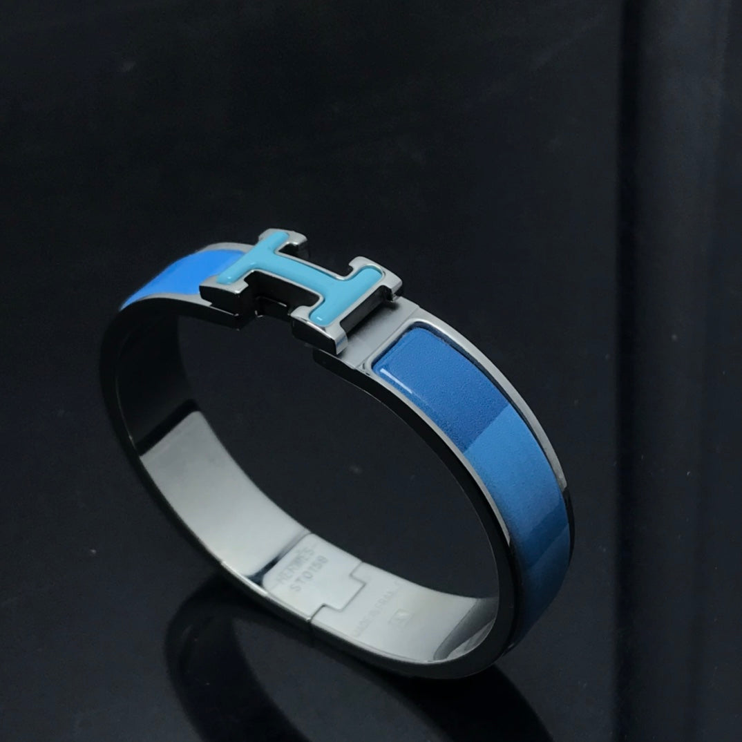 [Elara jewelsry ]H BRACELET BLUE RAINBOW CERAMIC