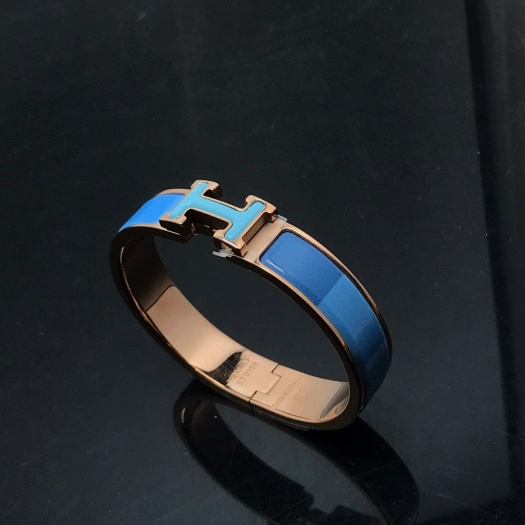 [Elara jewelsry ]H BRACELET BLUE RAINBOW CERAMIC