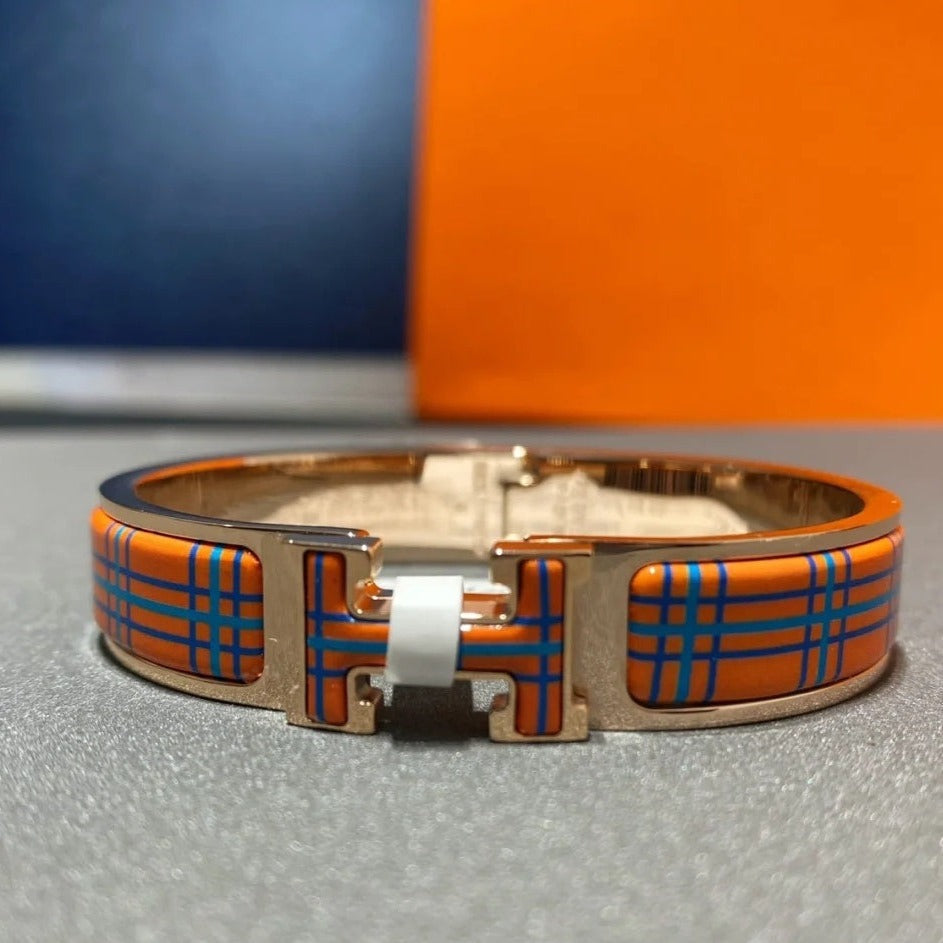 [Elara jewelsry ]H TARTAN BRACELET 12MM