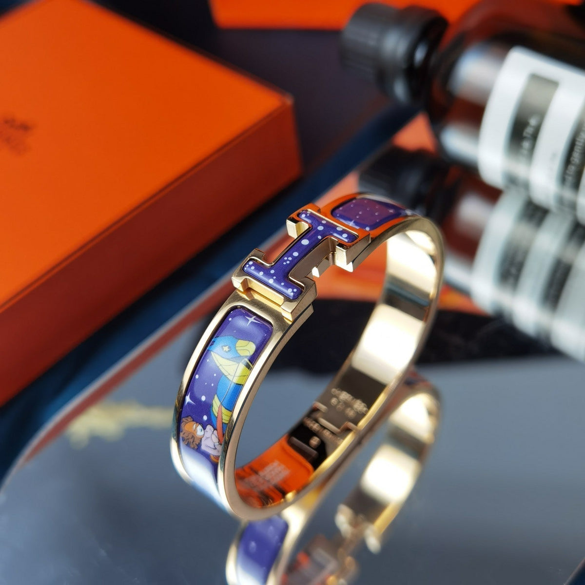 [Elara jewelsry ]H STAR AND MOON BRACELET 12MM