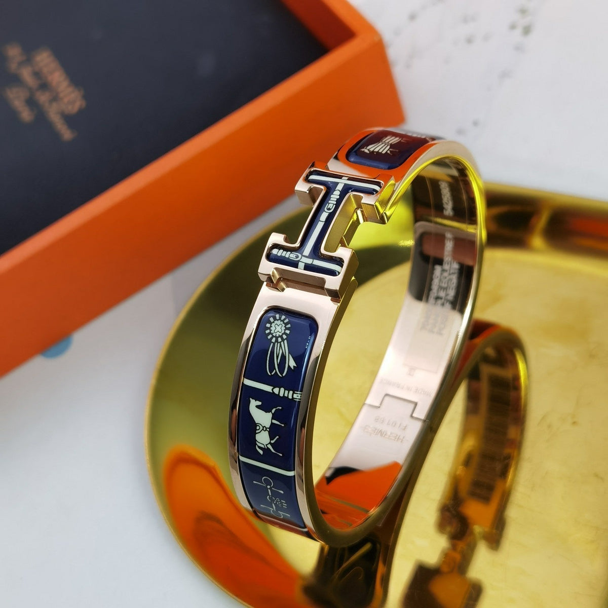 [Elara jewelsry ]H COUVERTURES DARK BLUE BRACELET