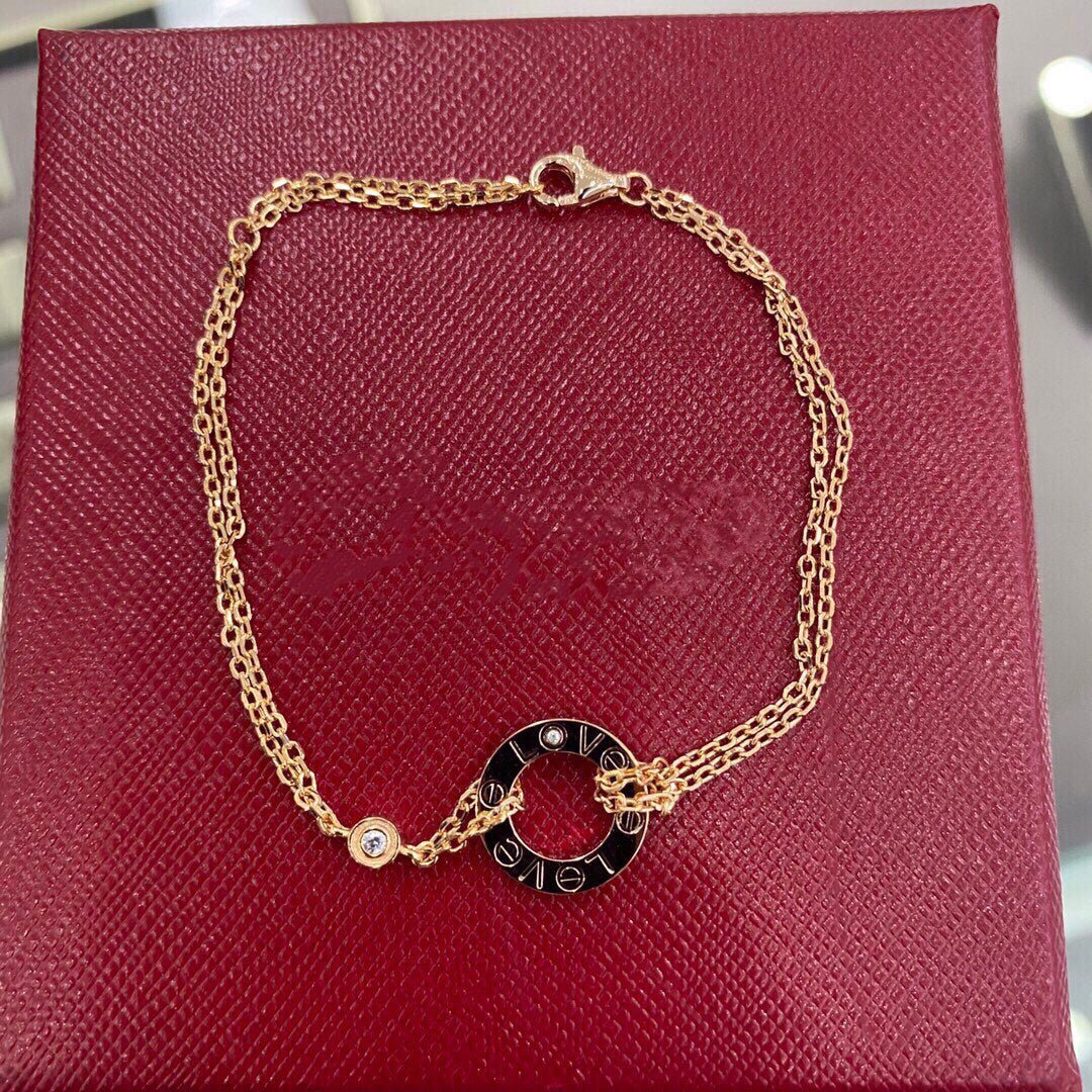 [Elara jewelsry ]LOVE BRACELET 2 DIAMOND