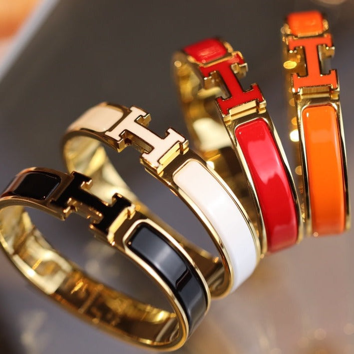 [Elara jewelsry ]H BRACELET 12MM GOLD