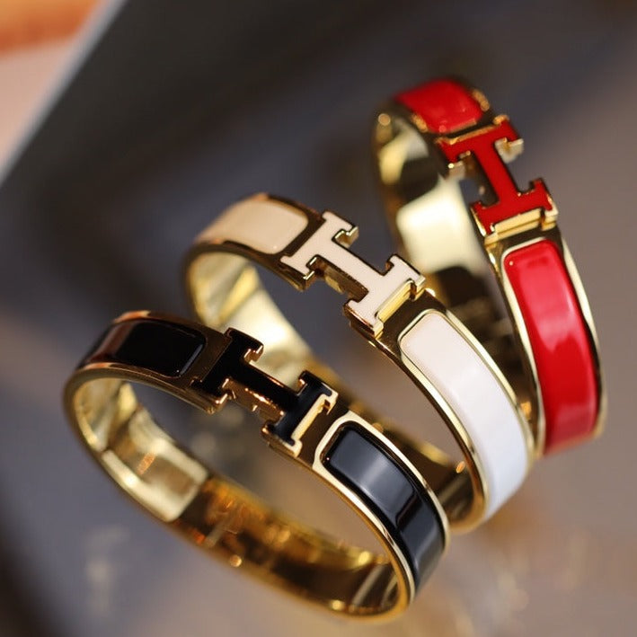 [Elara jewelsry ]H BRACELET 12MM GOLD