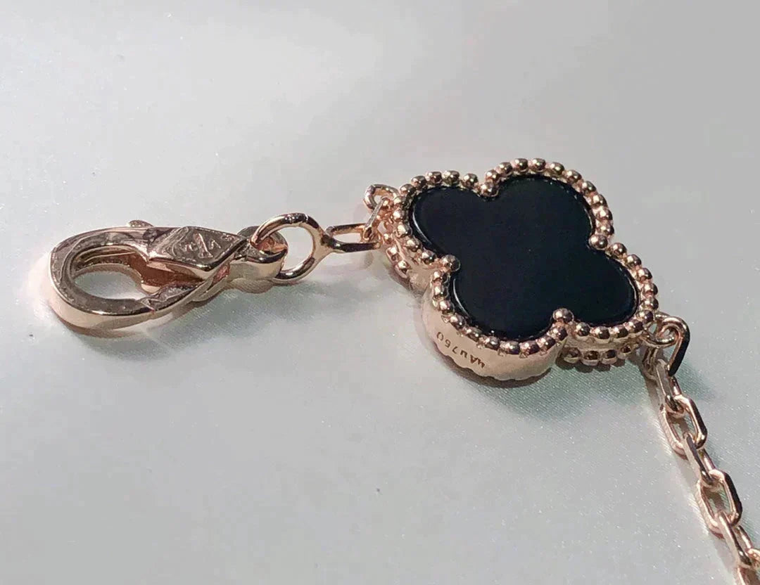 [Elara jewelsry ]CLOVER 5 MOTIFS MULTICOLOR BRACELET