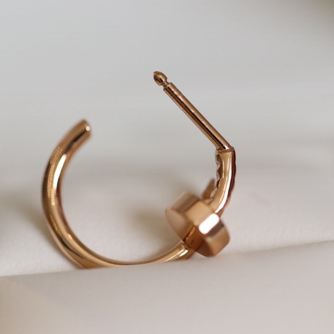 [Elara jewelsry ]JUSTE EARRINGS PINK GOLD