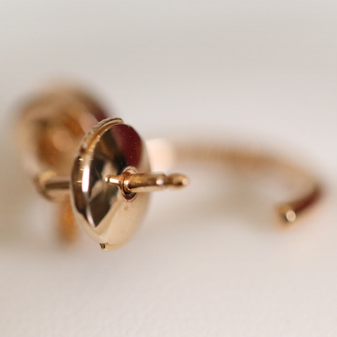 [Elara jewelsry ]JUSTE EARRINGS PINK GOLD
