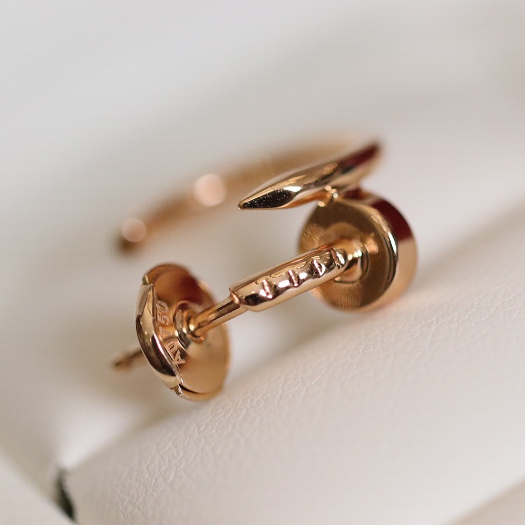 [Elara jewelsry ]JUSTE EARRINGS PINK GOLD