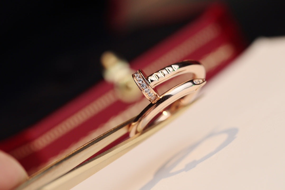 [Elara jewelsry ]JUSTE RING 2.65MM PINK GOLD DIAMOND