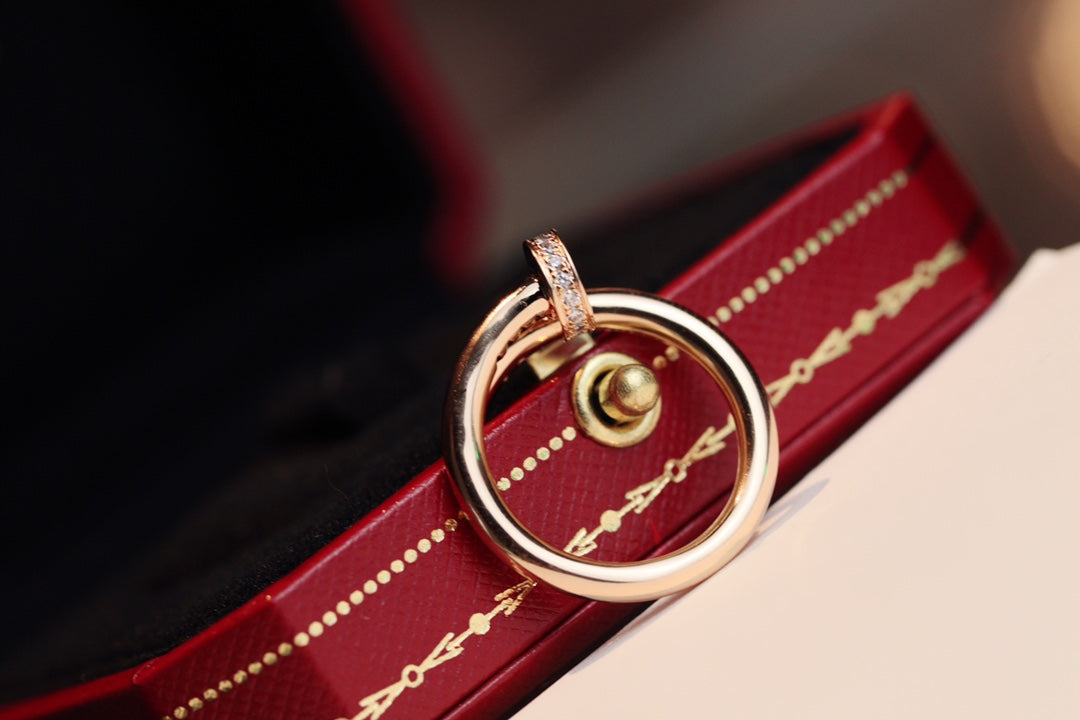 [Elara jewelsry ]JUSTE RING 2.65MM PINK GOLD DIAMOND