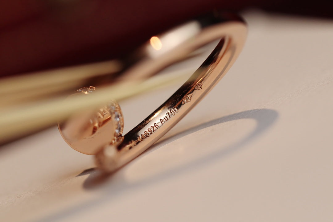 [Elara jewelsry ]JUSTE RING 2.65MM PINK GOLD DIAMOND