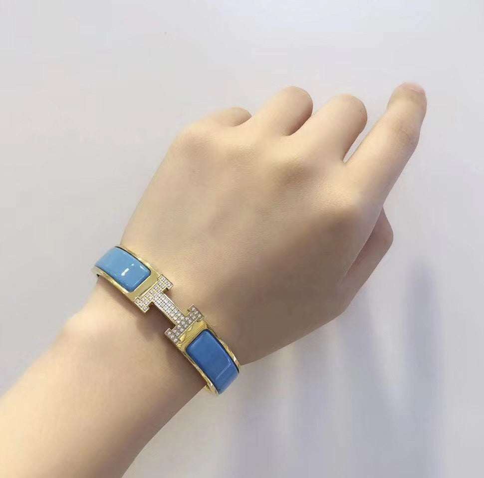 [Elara jewelsry ]H CLOUD BLUE BRACELET GOLD DIAMOND