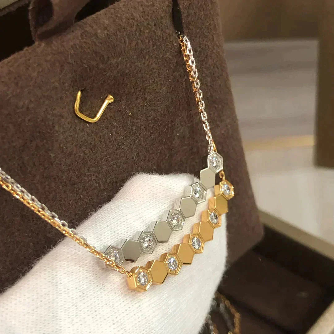[Elara jewelsry ]BEE LOVE NECKLACE DIAMOND