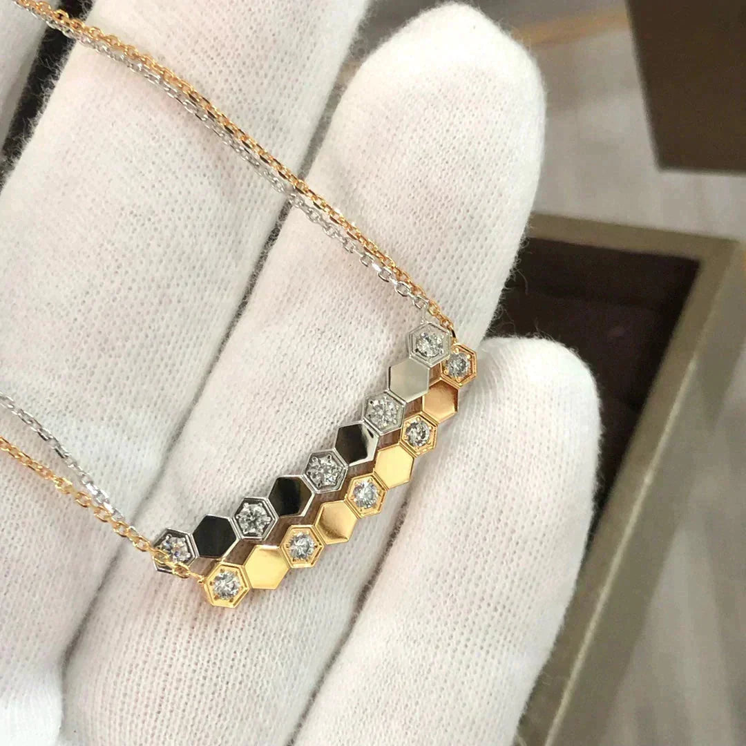 [Elara jewelsry ]BEE LOVE NECKLACE DIAMOND