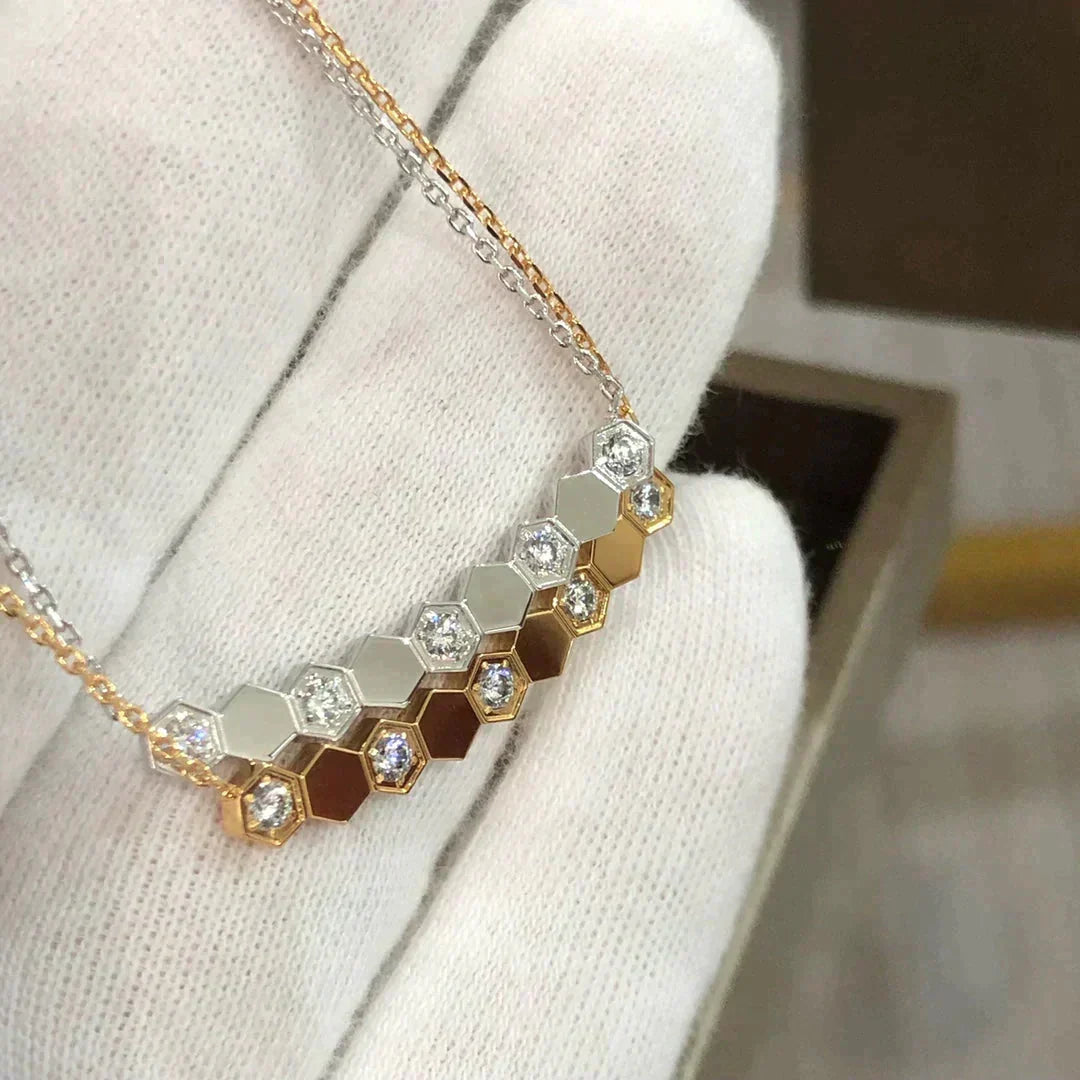 [Elara jewelsry ]BEE LOVE NECKLACE DIAMOND