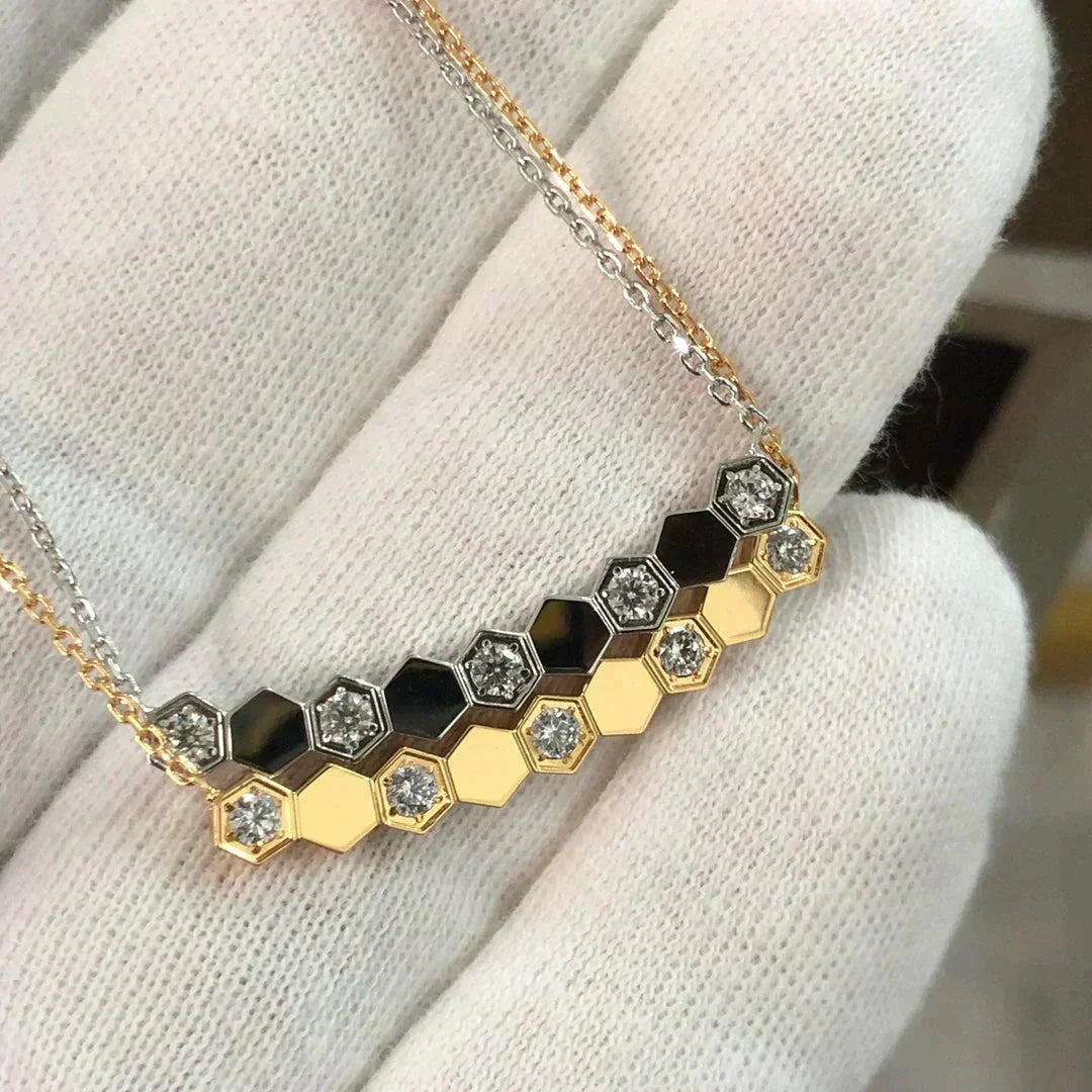 [Elara jewelsry ]BEE LOVE NECKLACE DIAMOND