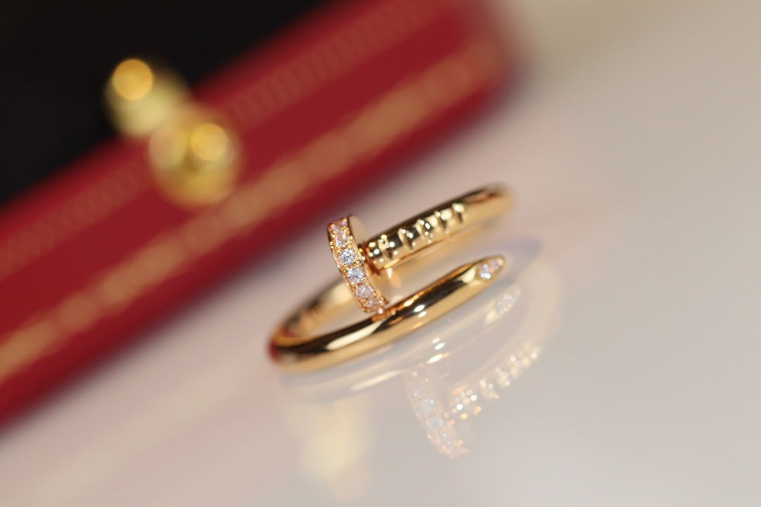 [Elara jewelsry ]JUSTE RING 2.65MM GOLD DIAMOND