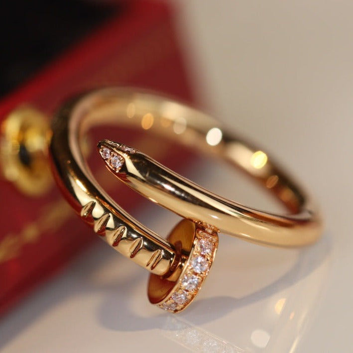 [Elara jewelsry ]JUSTE RING 2.65MM GOLD DIAMOND