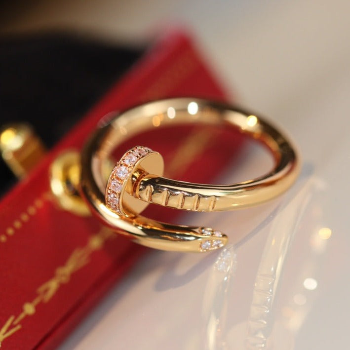 [Elara jewelsry ]JUSTE RING 2.65MM GOLD DIAMOND
