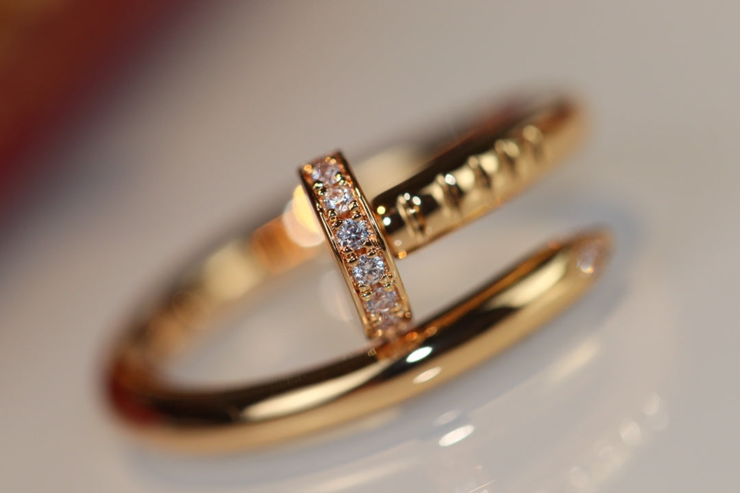 [Elara jewelsry ]JUSTE RING 2.65MM GOLD DIAMOND
