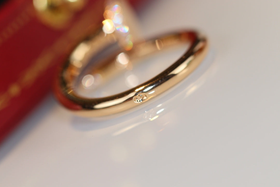 [Elara jewelsry ]JUSTE RING 2.65MM GOLD DIAMOND