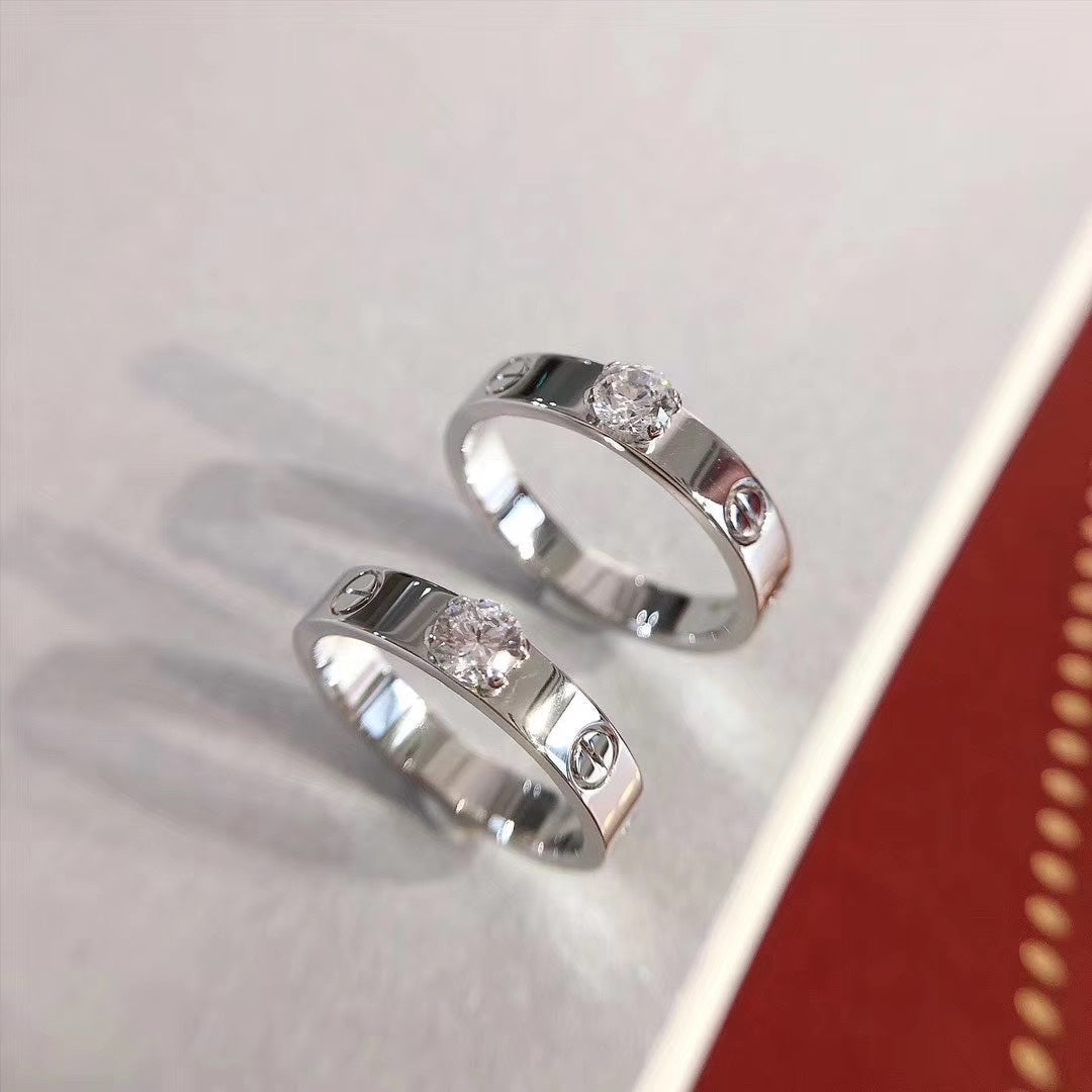 [Elara jewelsry ]LOVE RING 3.6MM 1 BIG DIAMOND
