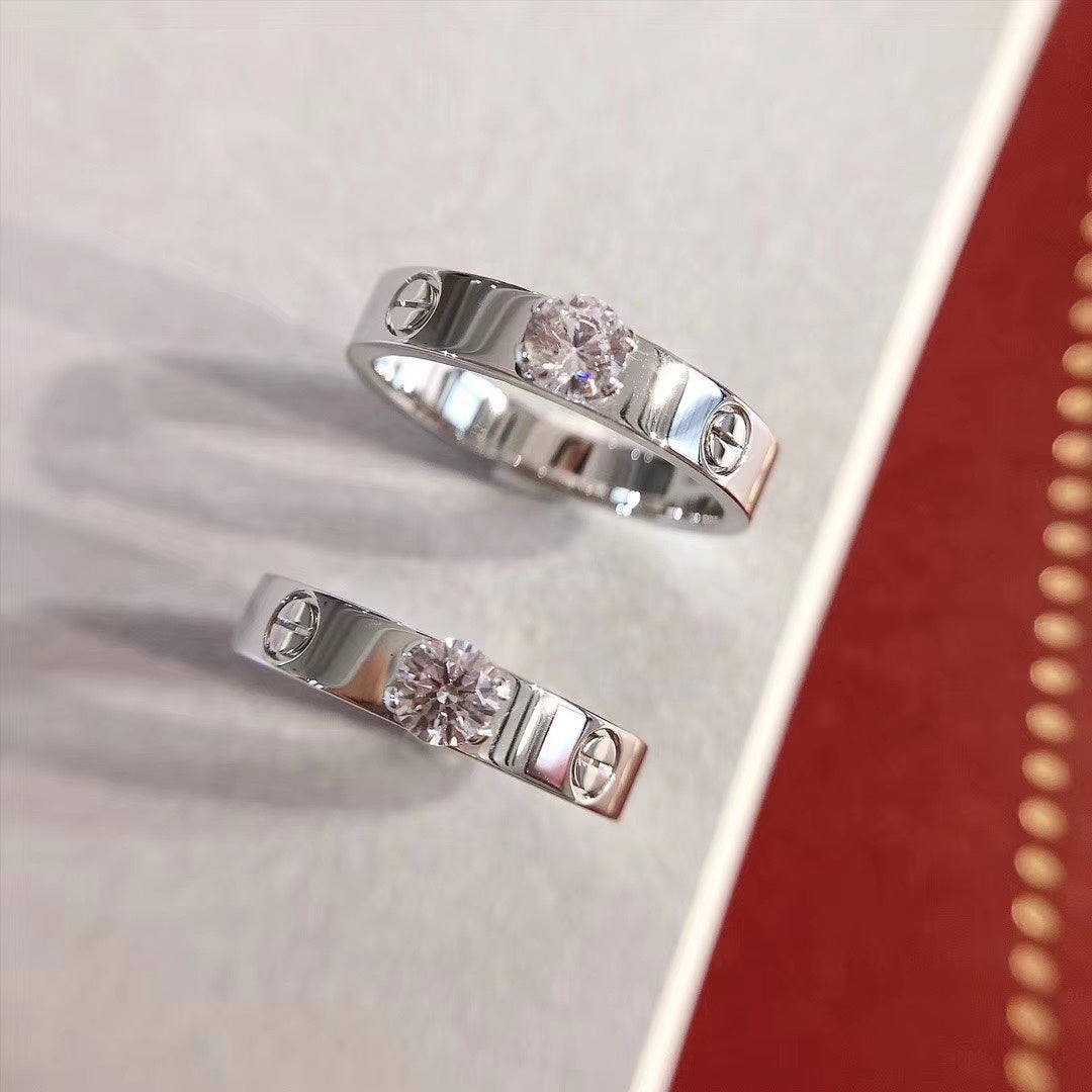 [Elara jewelsry ]LOVE RING 3.6MM 1 BIG DIAMOND