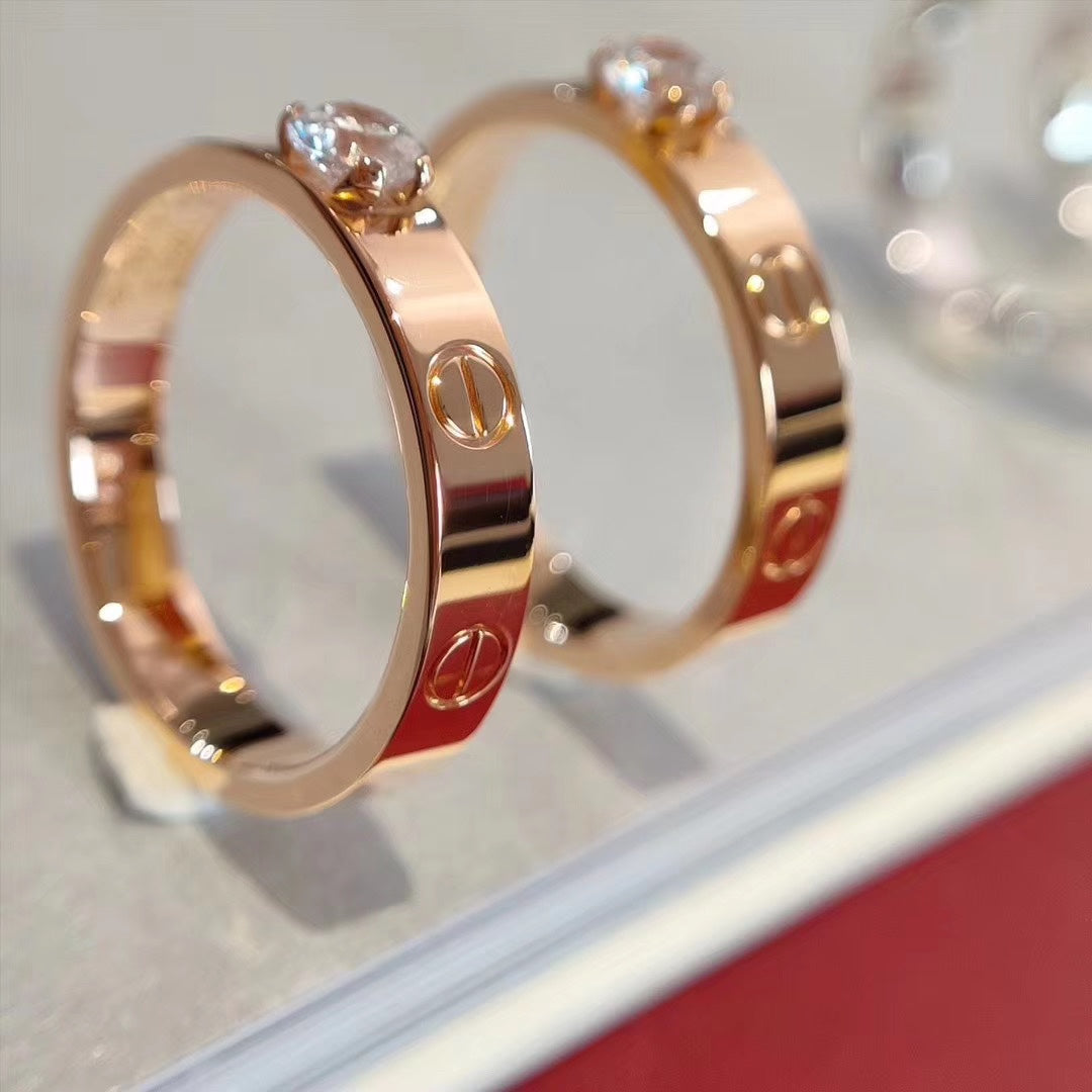 [Elara jewelsry ]LOVE RING 3.6MM 1 BIG DIAMOND