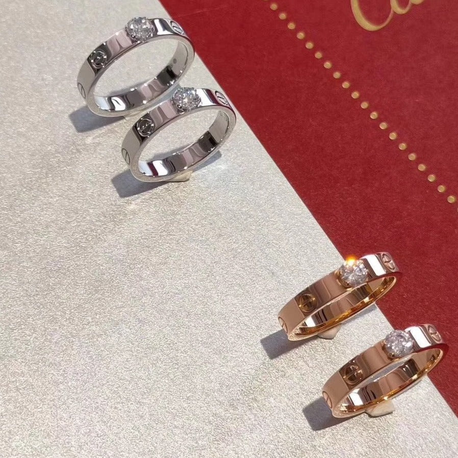 [Elara jewelsry ]LOVE RING 3.6MM 1 BIG DIAMOND