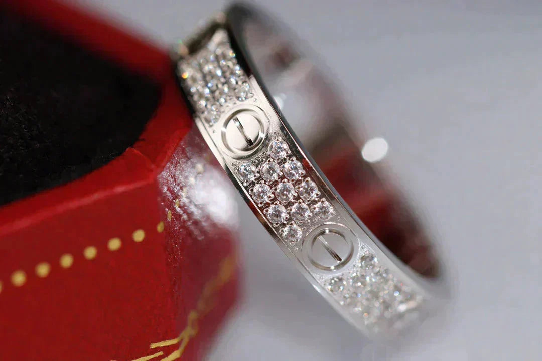 [Elara jewelsry ]LOVE RING 3.6MM DIAMOND PAVED