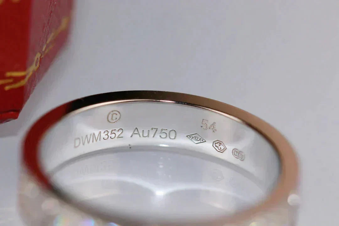[Elara jewelsry ]LOVE RING 3.6MM DIAMOND PAVED