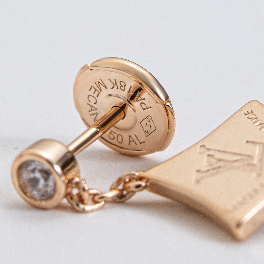 [Elara jewelsry ]STAR DIAMONDS EARRINGS GOLD