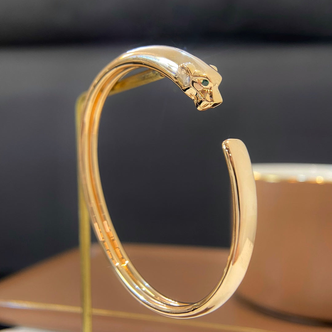 [Elara jewelsry ]PANTHERE GOLD OPEN BRACELET