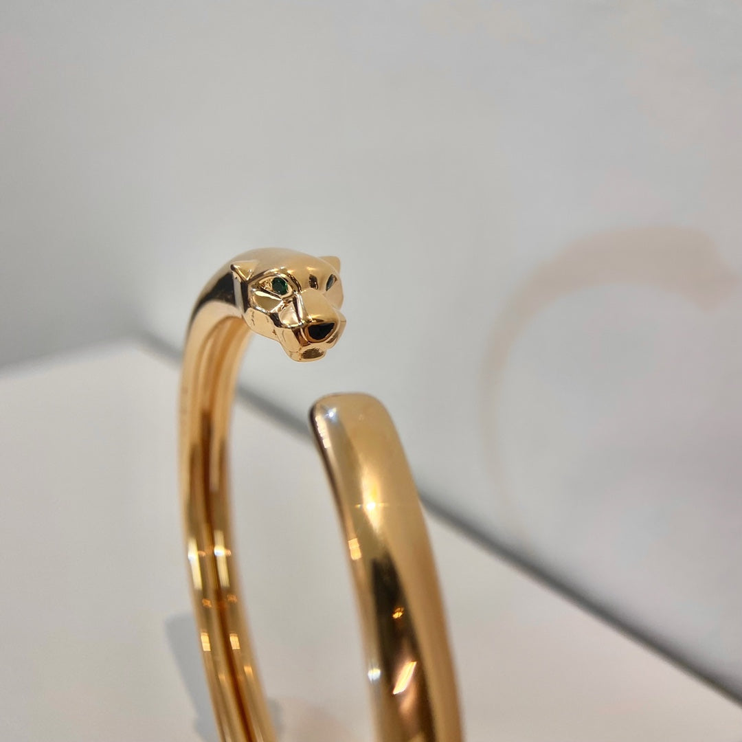 [Elara jewelsry ]PANTHERE GOLD OPEN BRACELET