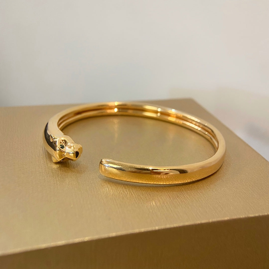 [Elara jewelsry ]PANTHERE GOLD OPEN BRACELET