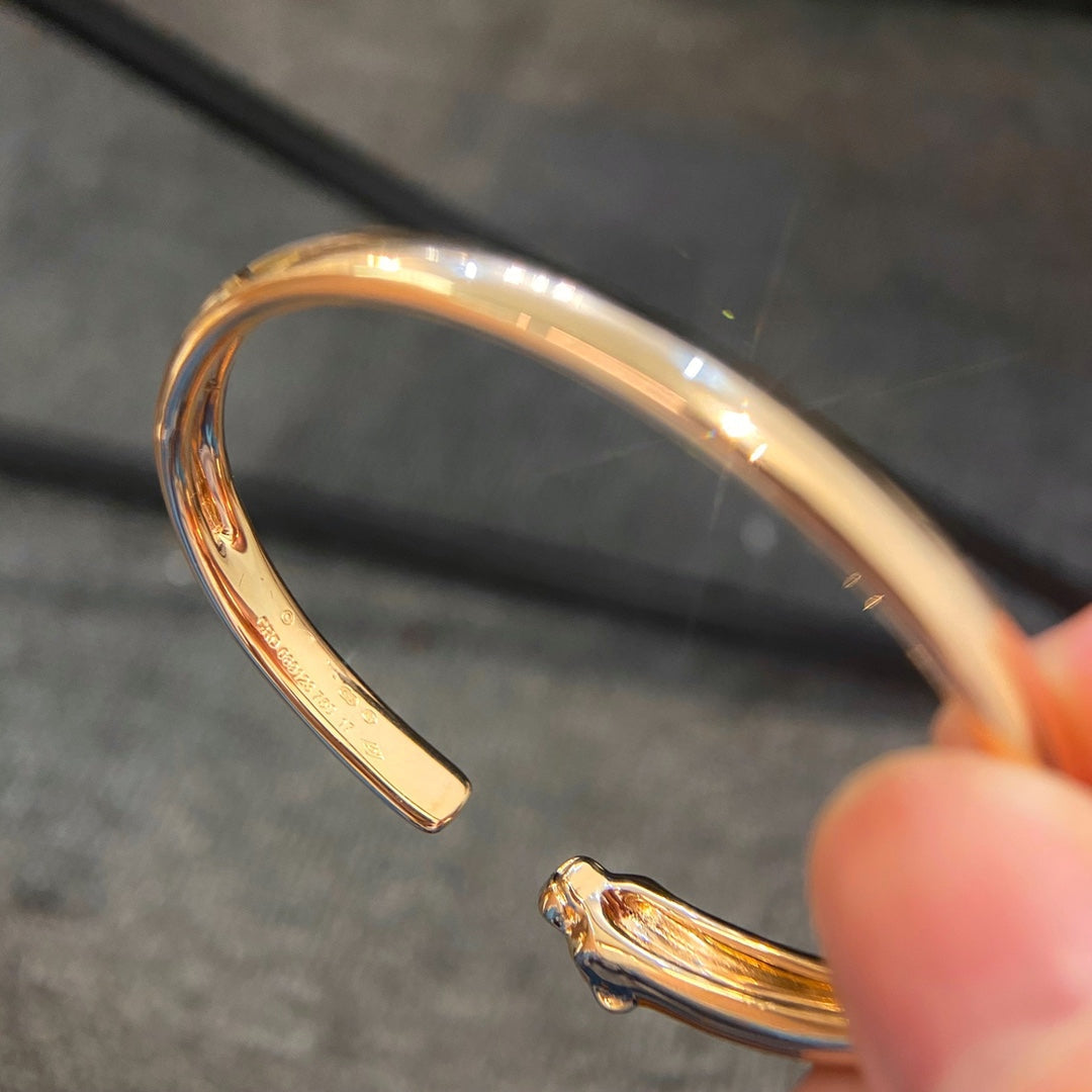 [Elara jewelsry ]PANTHERE GOLD OPEN BRACELET