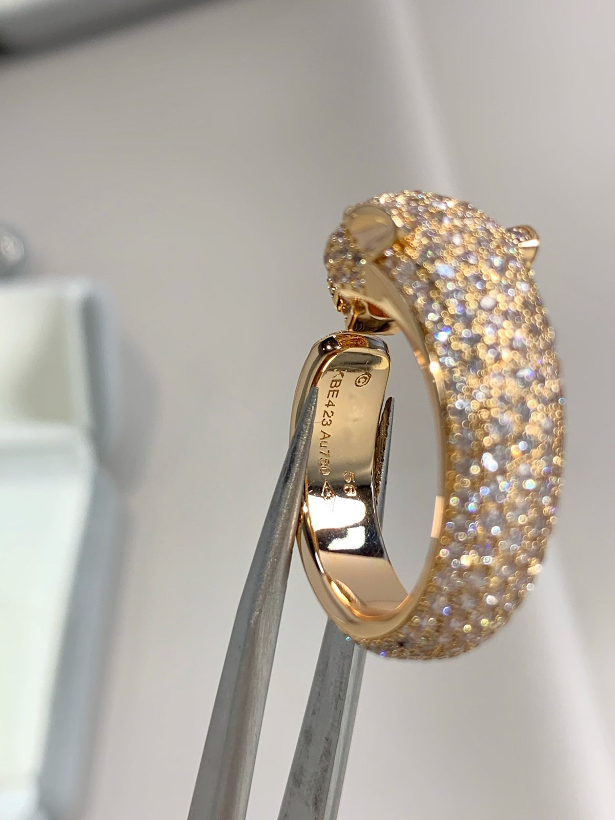 [Elara jewelsry ]PANTHERE PINK GOLD DIAMOND RING